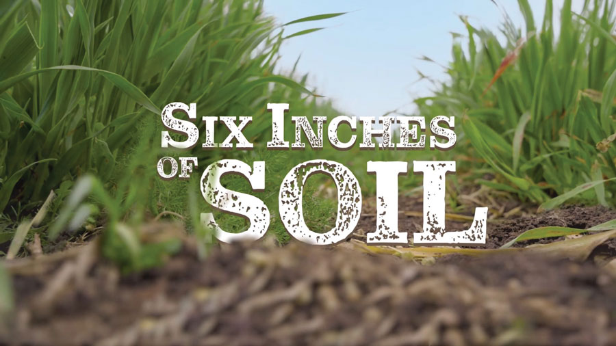 six inches of soil film
